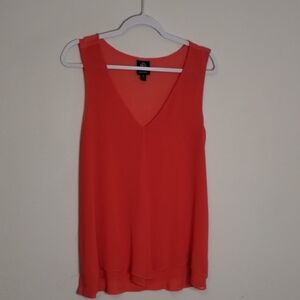 Bobeau Orange Pink Sleeveless Tank Top